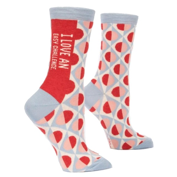 NWT "I love an easy challenge" Socks - Picture 6 of 7